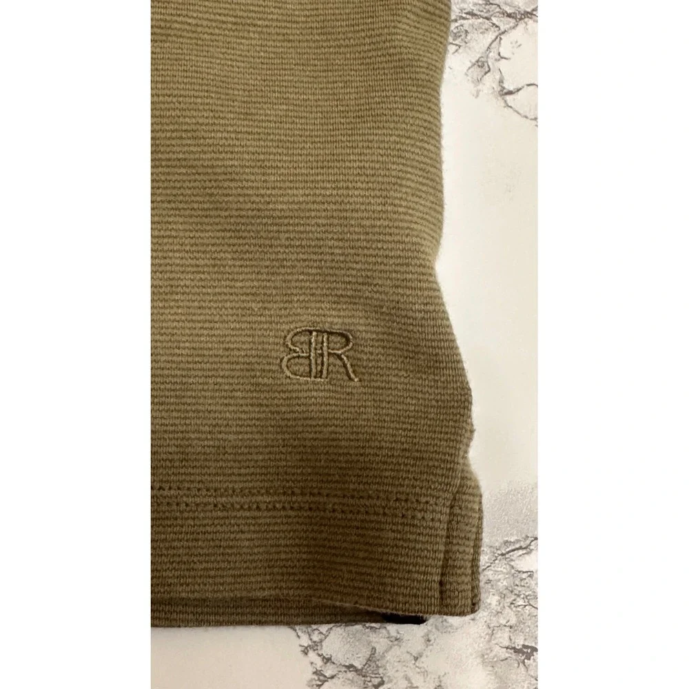 Banana Republic Luxe Touch Performance Tee Olive Green Ribbed Mens Size L Lot 2